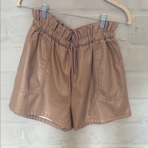 HYFVE High Waist Tan Women's Shorts